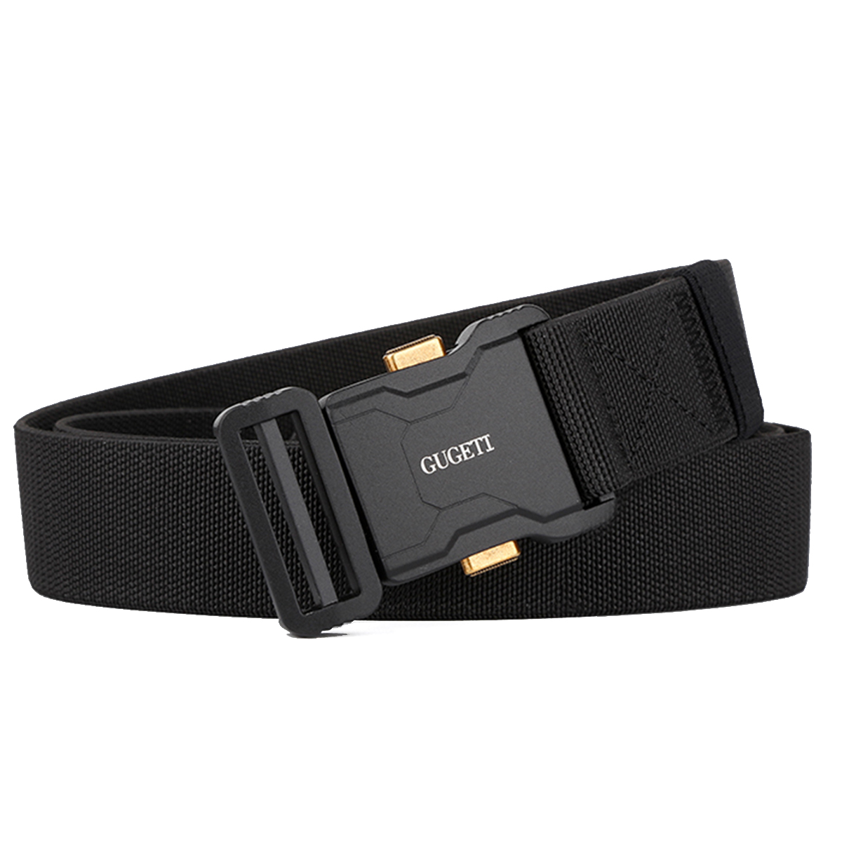 Men's Belt Quick Release buckle Tactical Elastic Belt canvas  fabric belt 3.8cm